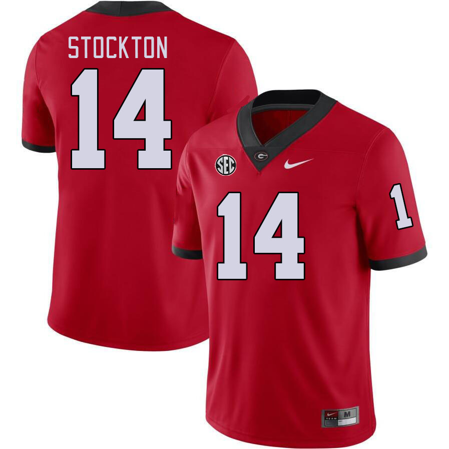 #14 Gunner Stockton Georgia Bulldogs Jerseys Football Stitched-Red